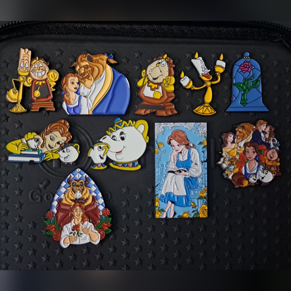 Beauty and the Beast Enamel Pin Set - UNOFFICIAL